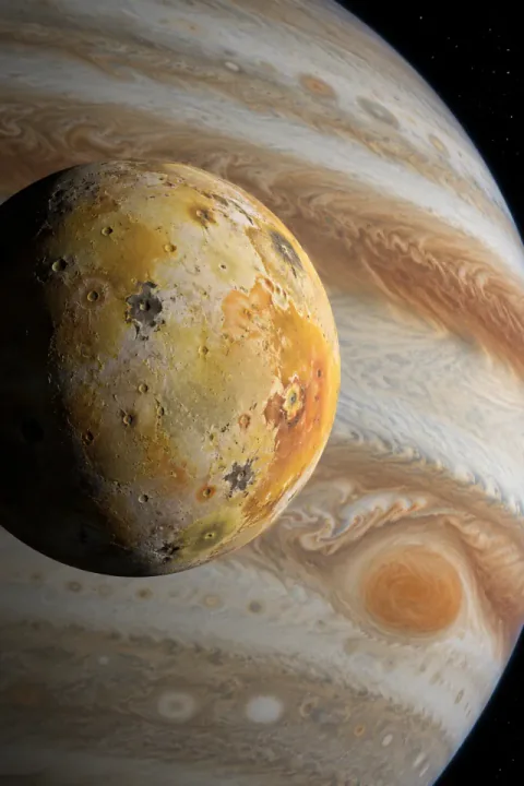 Io ob Jupitrovih oblakih