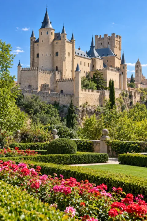 Tuin van die Alcázar van Segovia