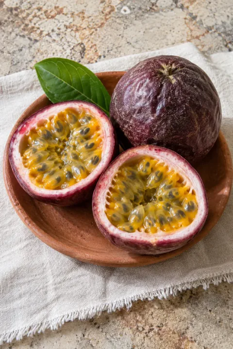 Passionsfrugt i terrakotta