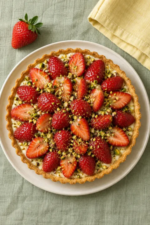 Bánh tart dâu tây hồ trăn